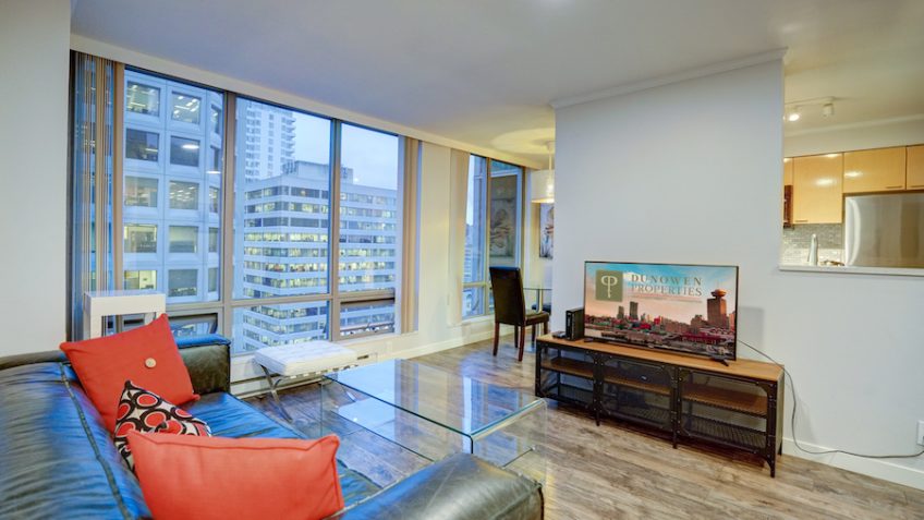 1805 1200 West Georgia vancouver furnished rentals apartments accommodation in downtown Vancouver bc www.dunowen.com